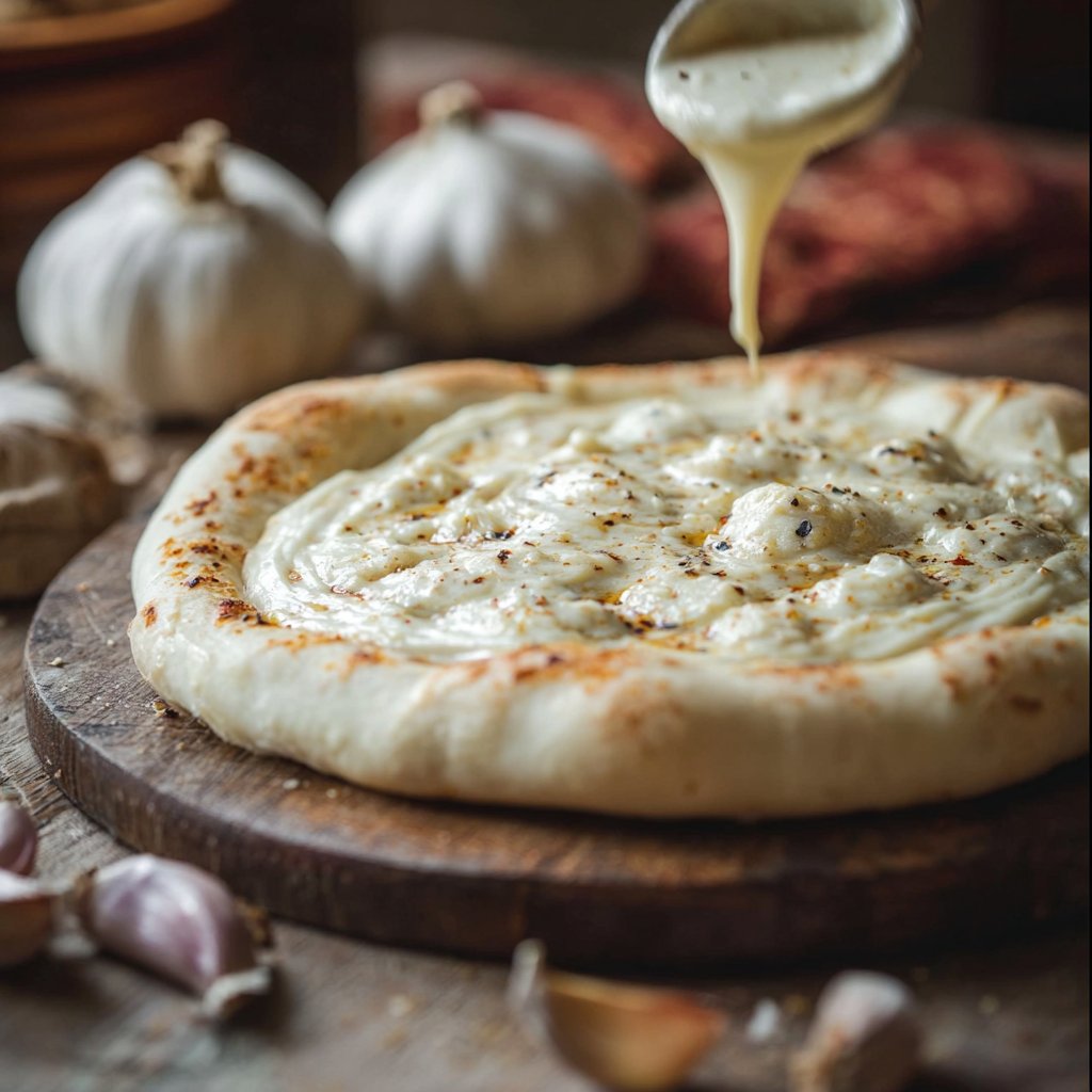 White Garlic Pizza Sauce – Creamy & Perfect for Homemade Pizza