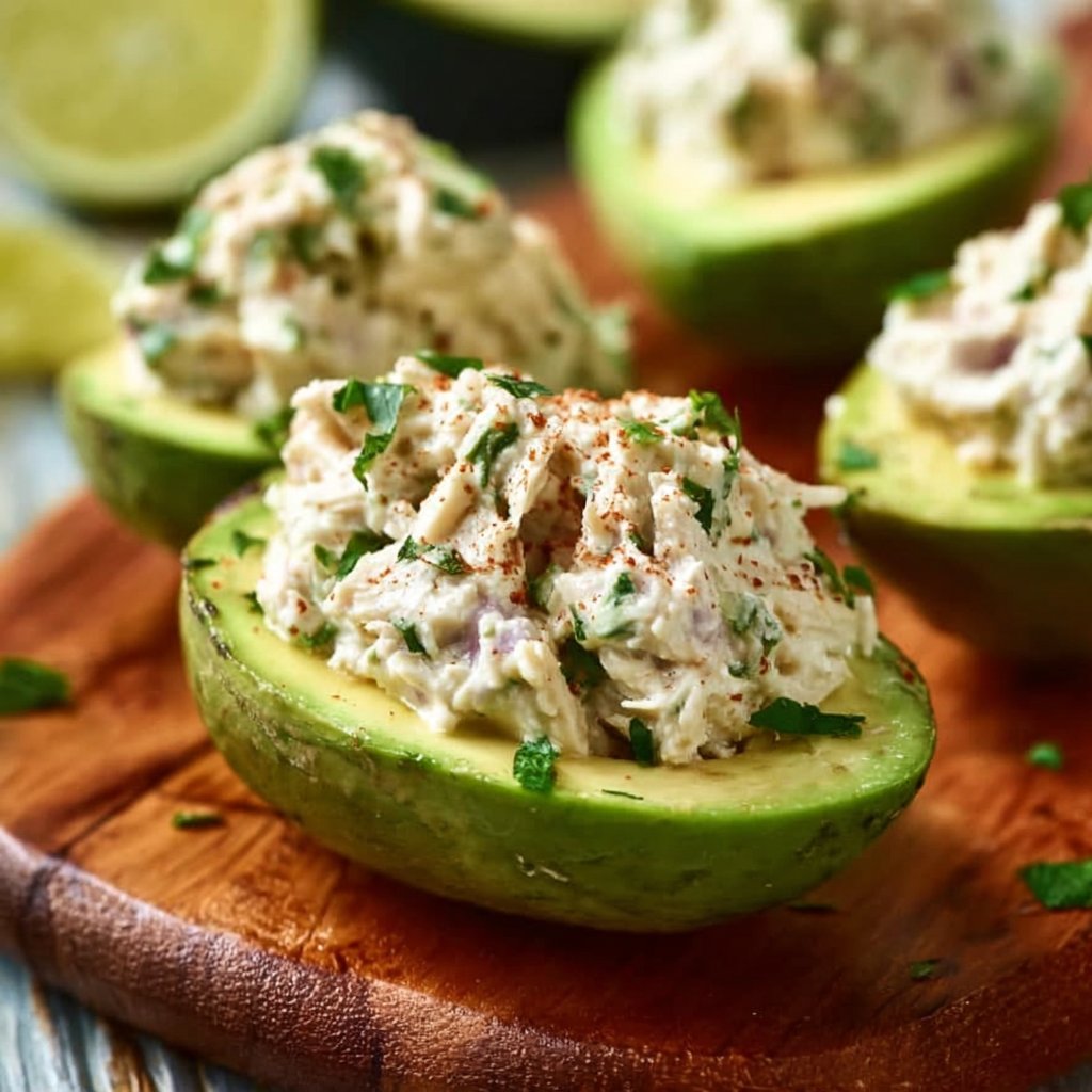 Stuffed Avocado with Rotisserie Chicken Salad