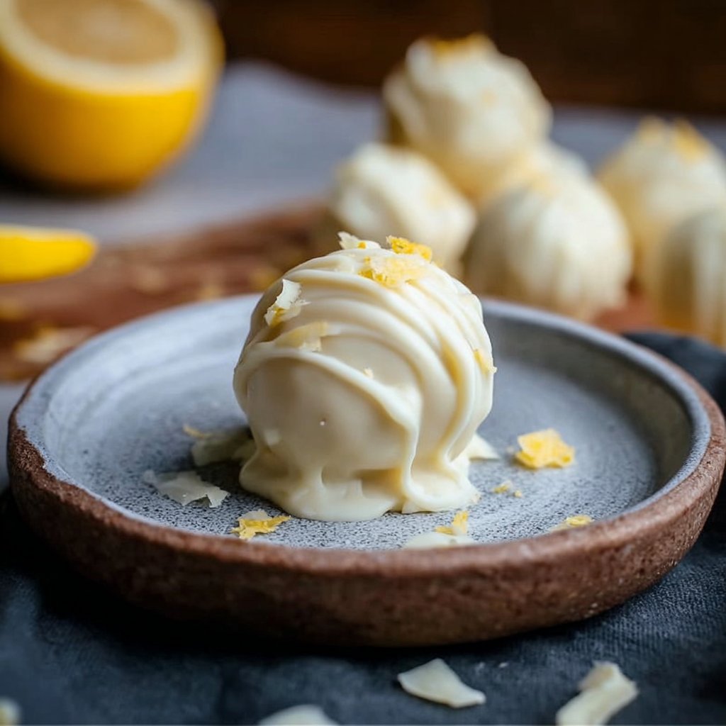 White Chocolate Limoncello Truffles Recipe