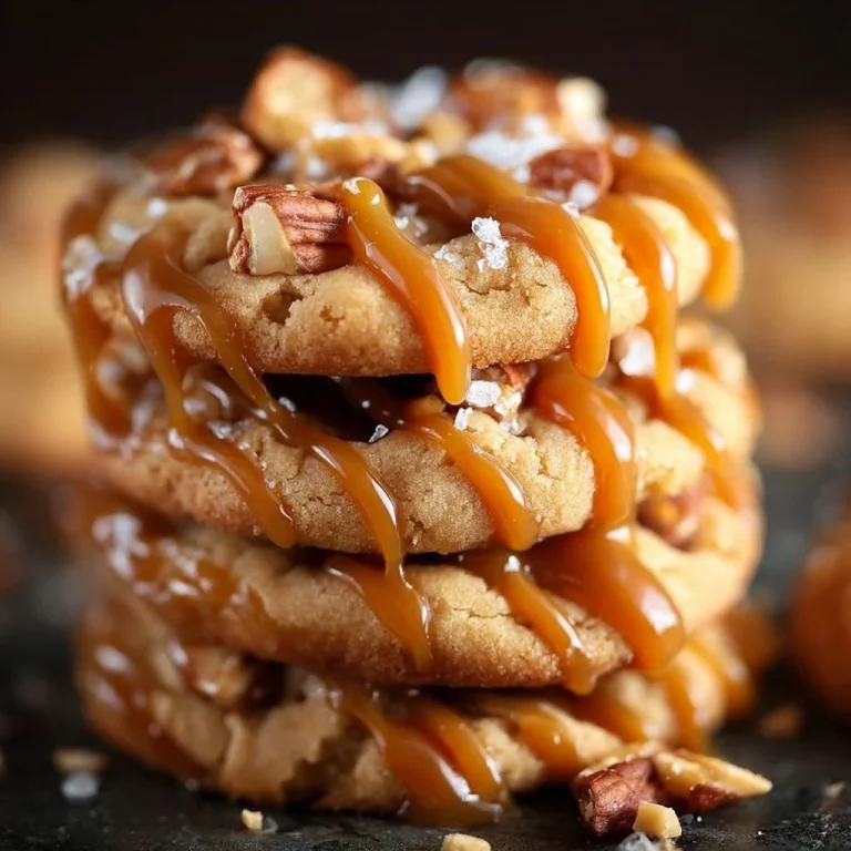 Delicious salted caramel crunch cookies with a sweet and salty blend