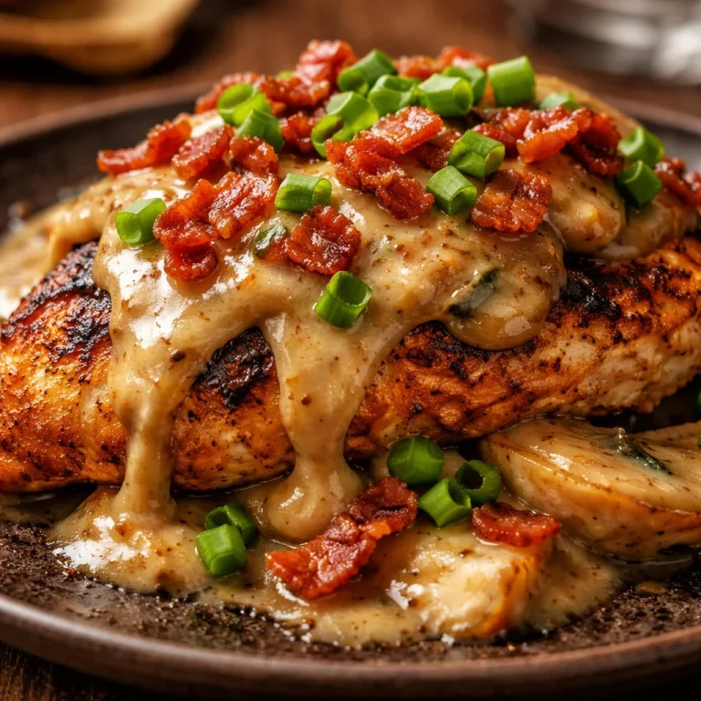 Delicious Texas Roadhouse smothered chicken served with toppings