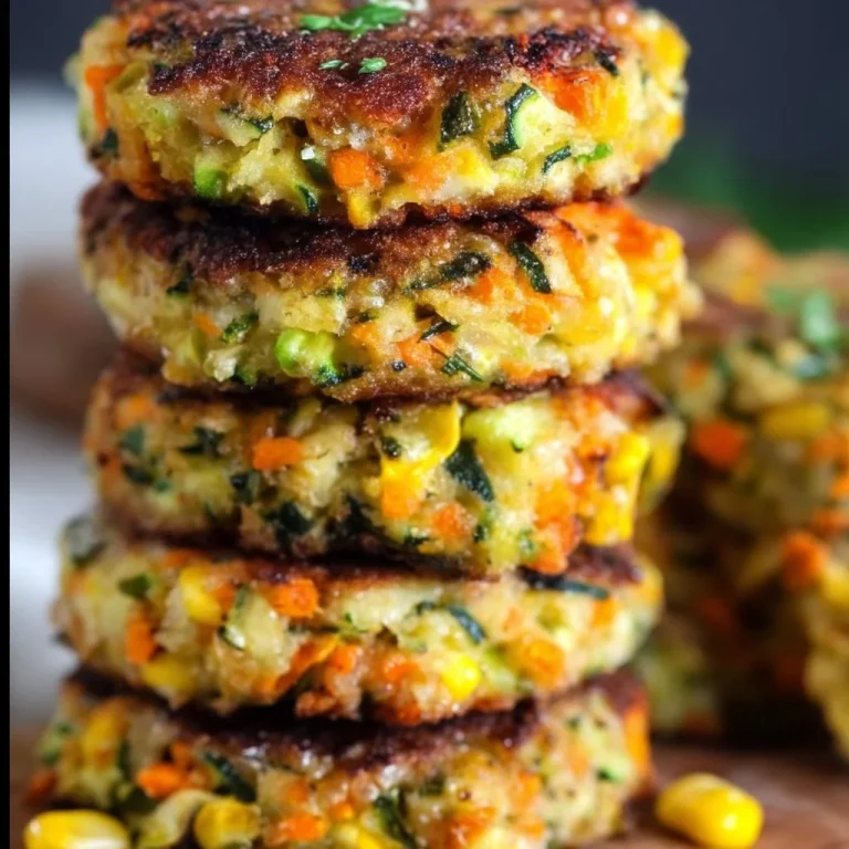 Colorful and appetizing veggie cakes made with fresh vegetables