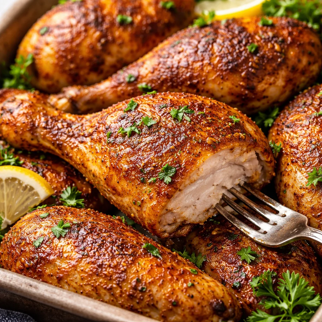 Copycat KFC roast chicken recipe with tender, juicy meat and easy seasoning mix