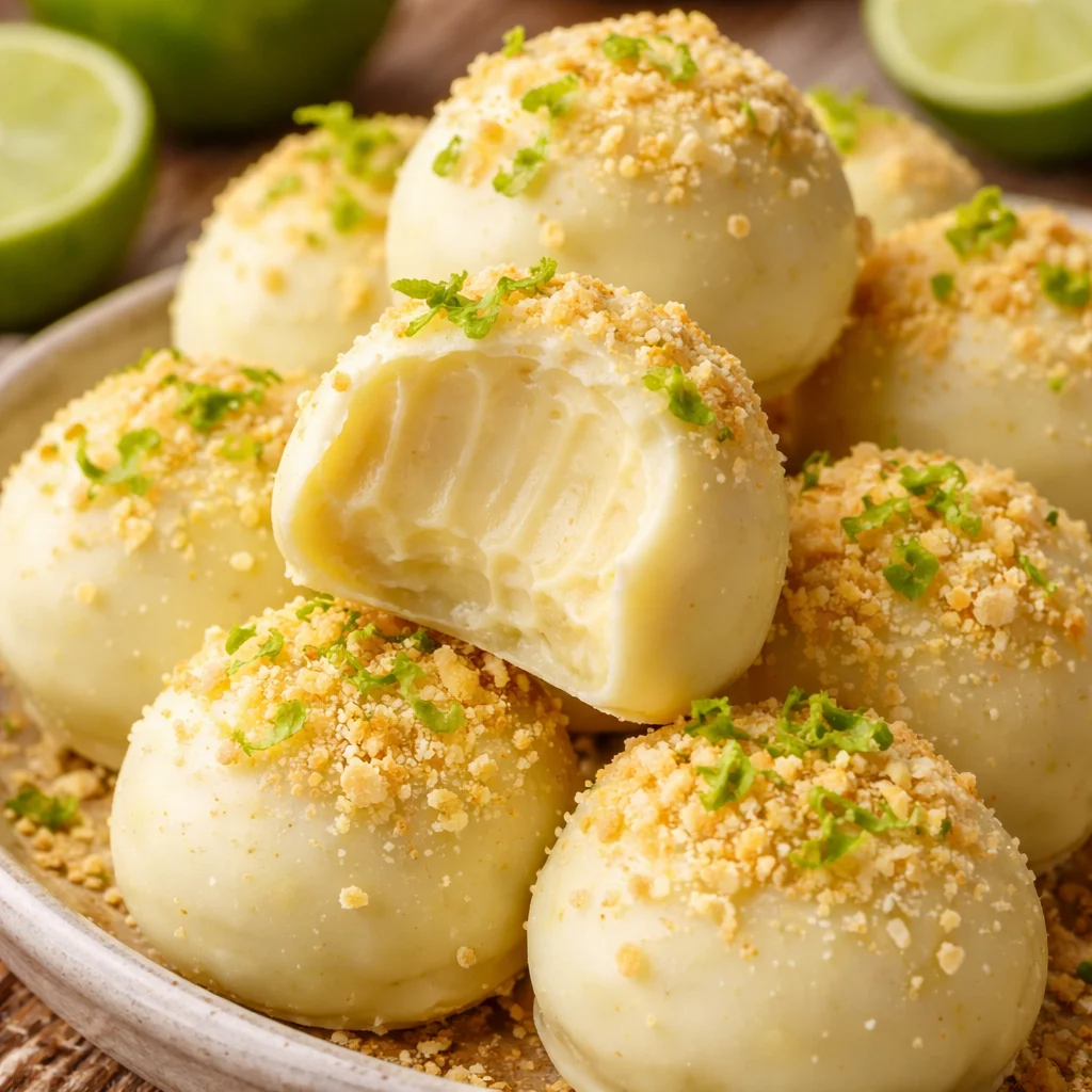 Delicious Key Lime Truffles with a refreshing citrus flavor