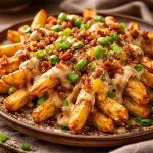 Delicious Wingstop Louisiana Voodoo Fries copycat recipe with savory flavors.
